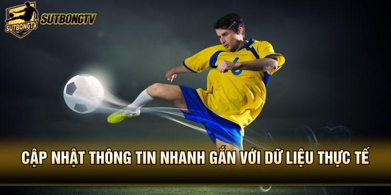 Cập nhật thông tin nhanh gắn với dữ liệu thực tế